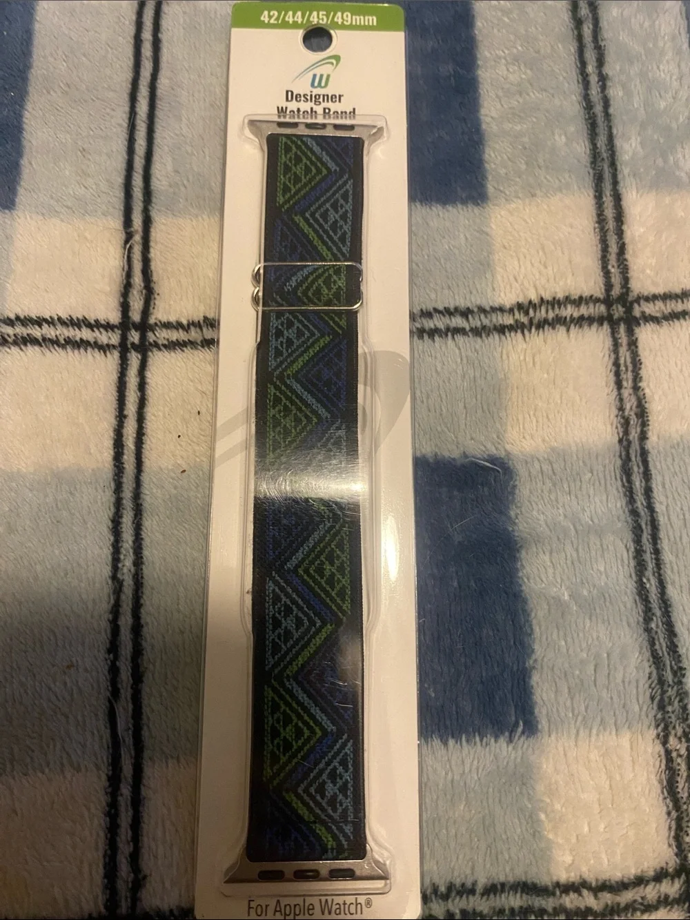 Woven Watch Band in Blue & Green for 42/44/45/49mm